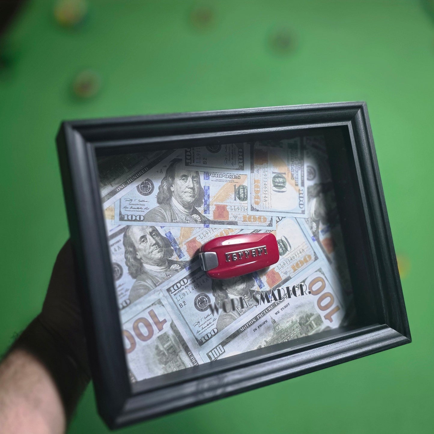 WORK SMARTER - Ferrari Key & Money Frame | Flat Edition