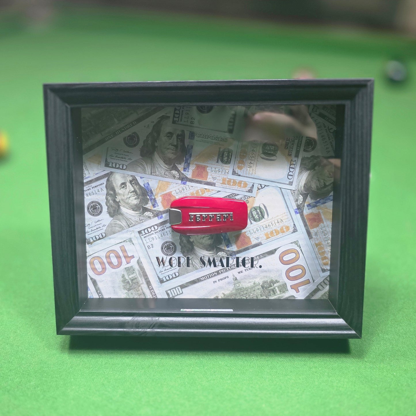 WORK SMARTER - Ferrari Key & Money Frame | Flat Edition