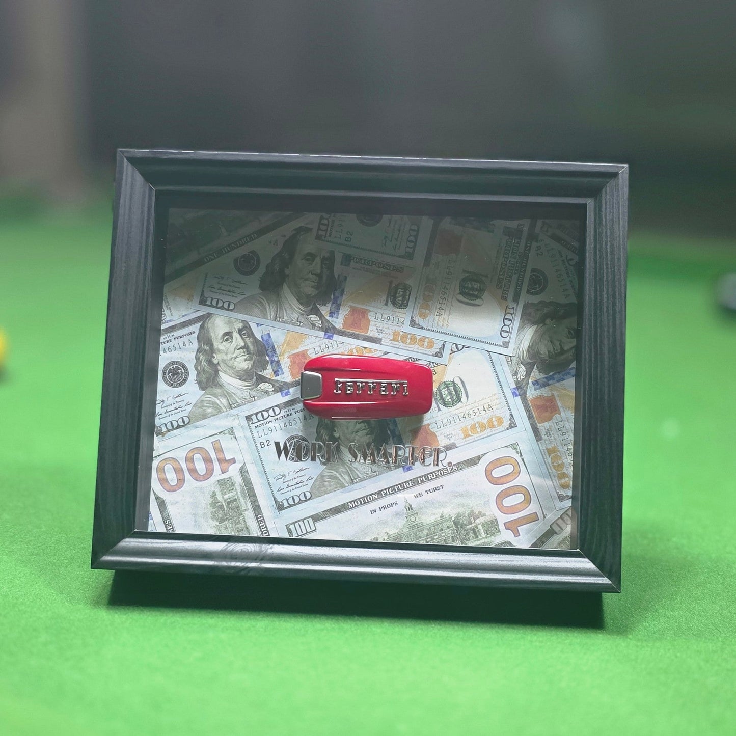 WORK SMARTER - Ferrari Key & Money Frame | Flat Edition