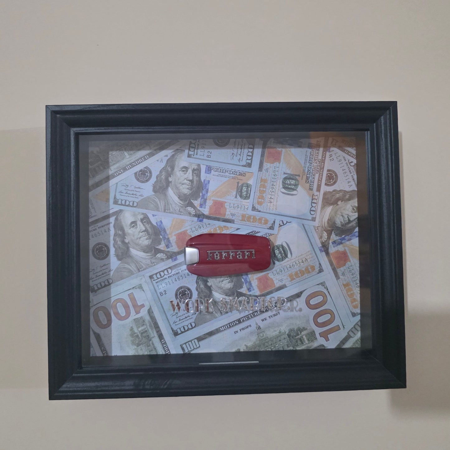 WORK SMARTER - Ferrari Key & Money Frame | Flat Edition