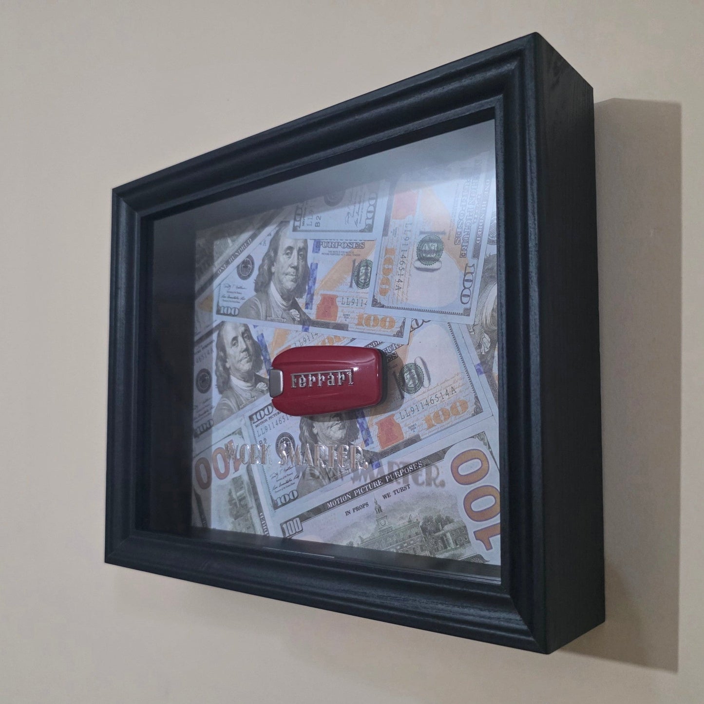 WORK SMARTER - Ferrari Key & Money Frame | Flat Edition