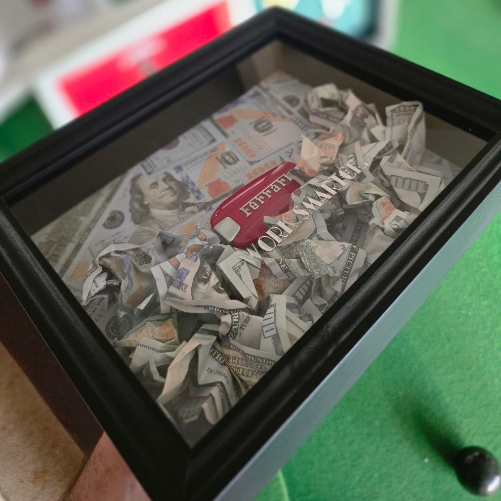 WORK SMARTER - Ferrari Key & Money Frame
