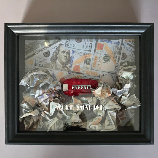 WORK SMARTER - Ferrari Key & Money Frame