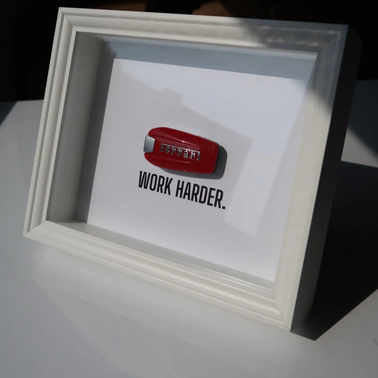 WORK HARDER - White Ferrari Key Frame