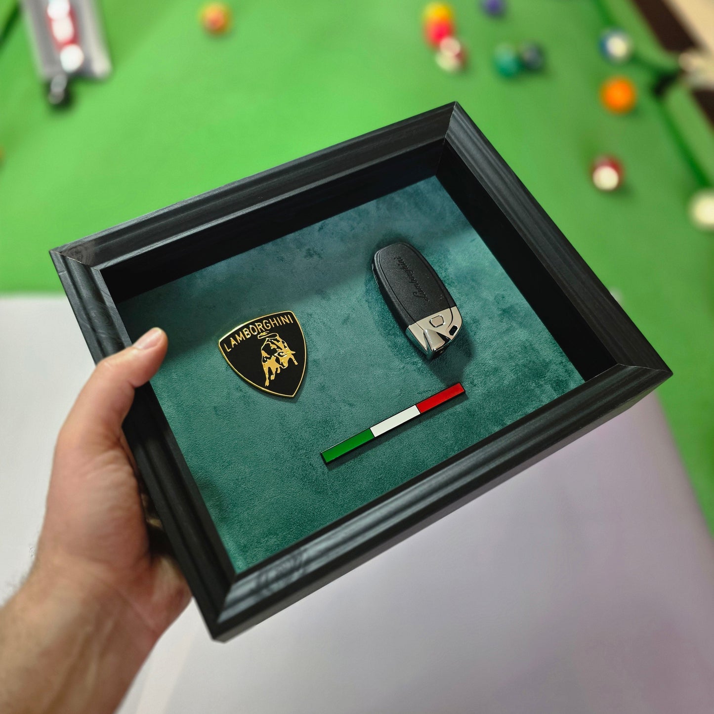 BREAK GLASS - Green Lamborghini Key Frame