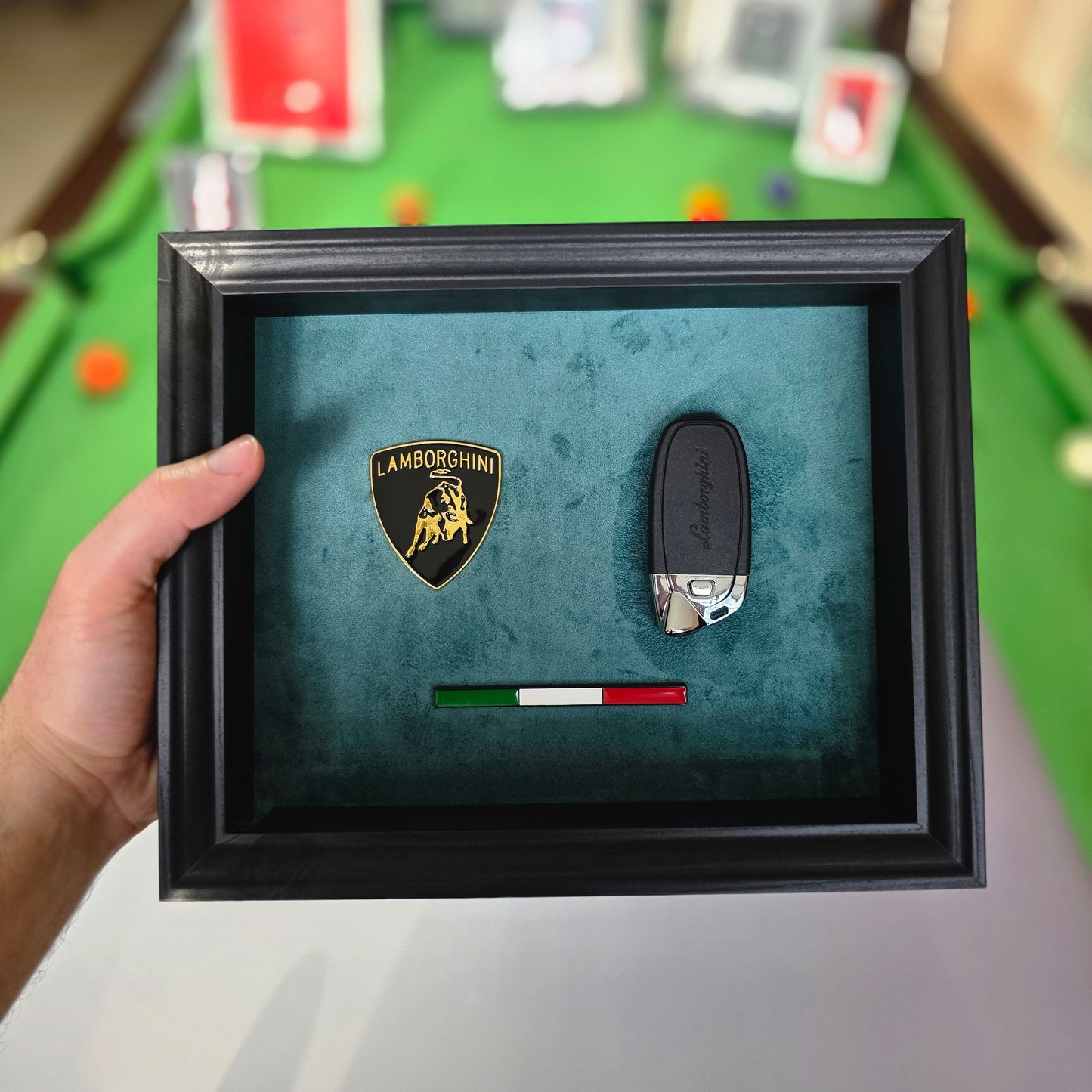 BREAK GLASS - Green Lamborghini Key Frame